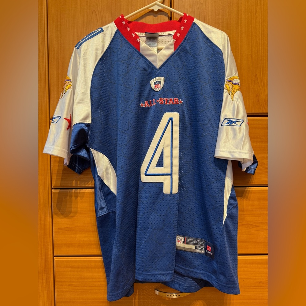 Reebok Blue and White All-Star Football Jersey